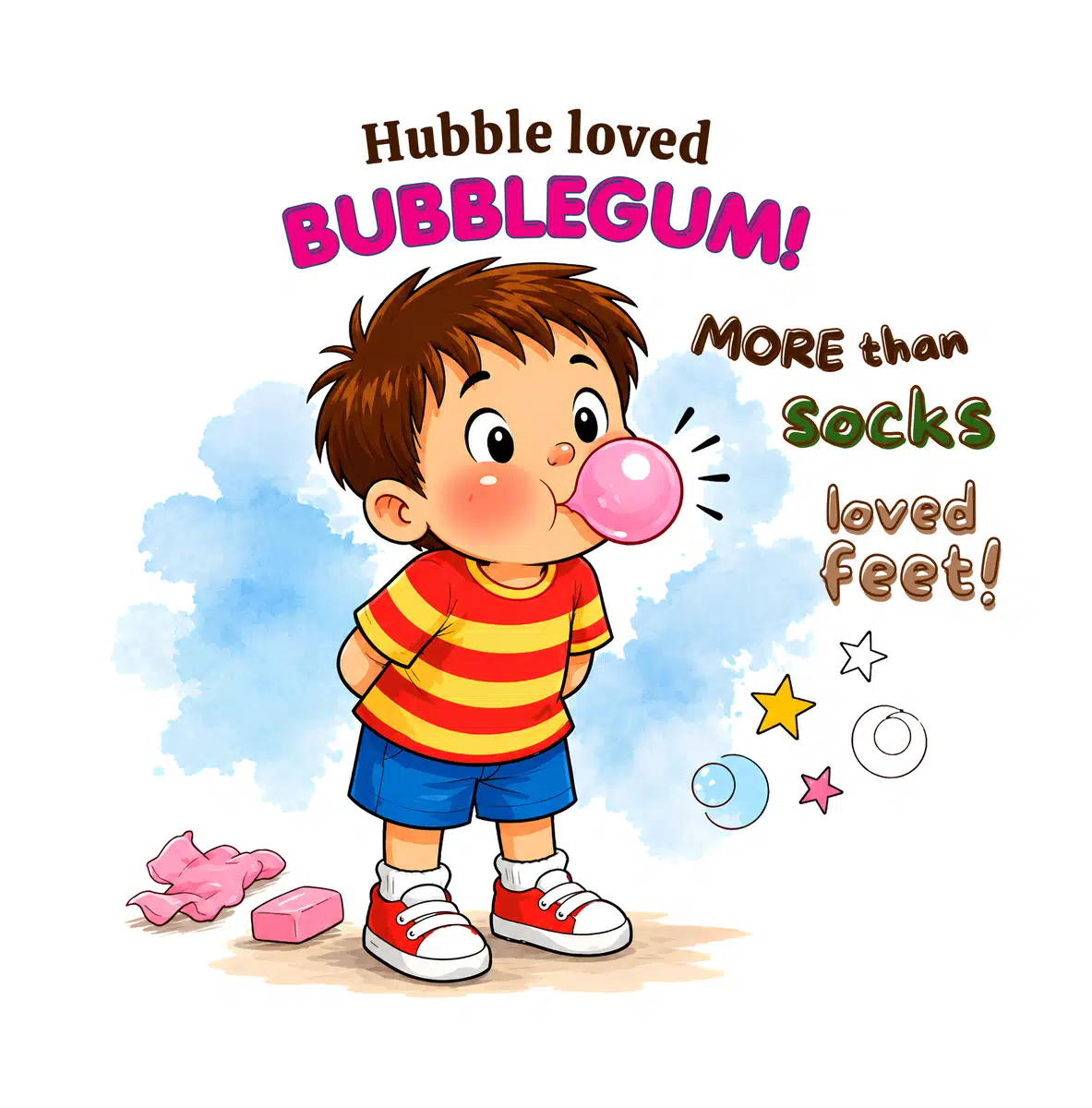 Look inside page: Hubble loved bubblegum