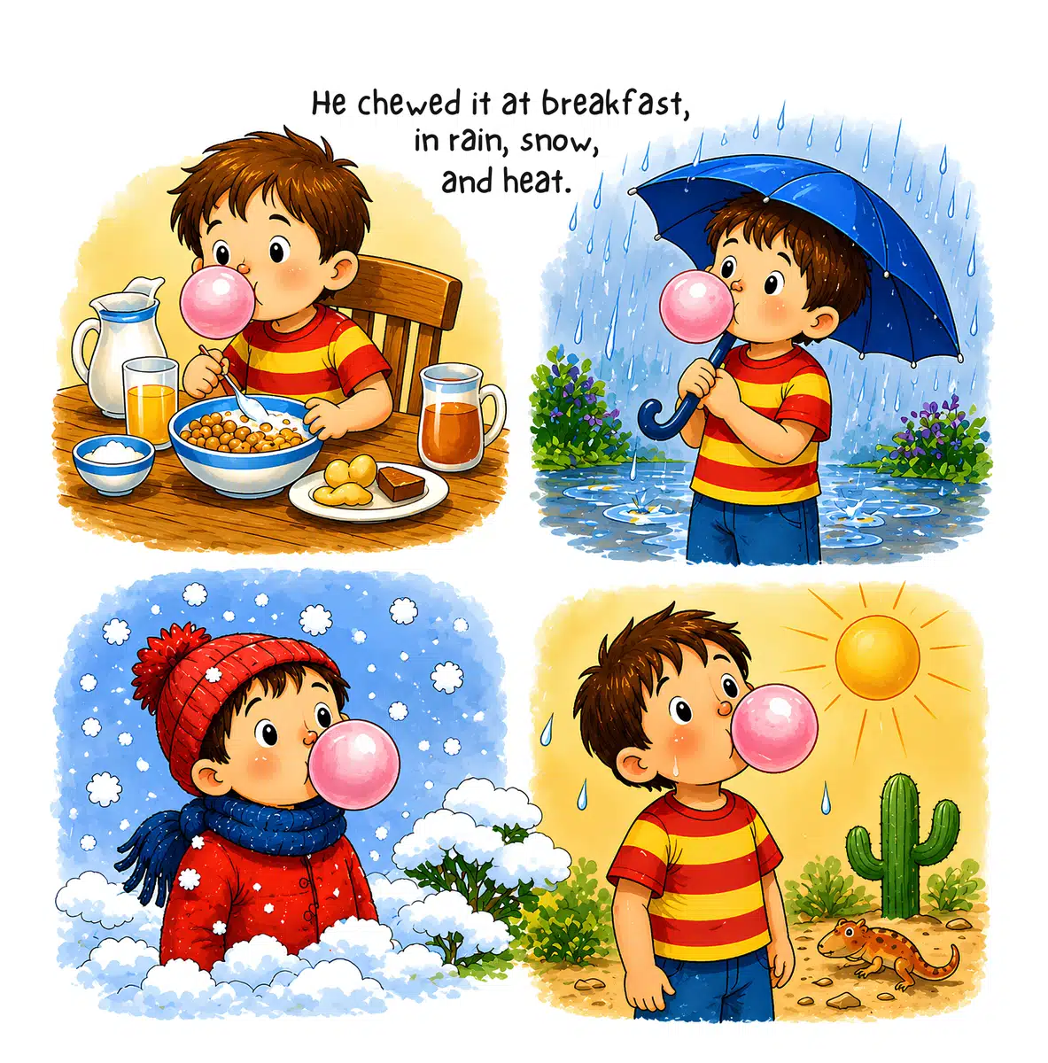 Look inside page: Hubble chewing bubblegum in all weather