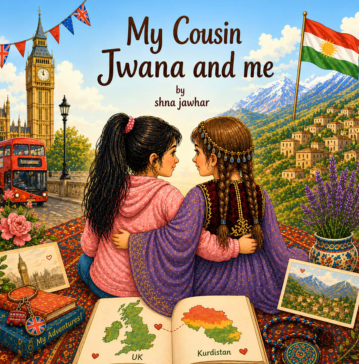 Look inside page: cover of My Cousin Jwana and Me